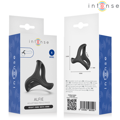 INTENSE - ALFIE JUSTERBAR TRIPPEL PENISRING MODELL 6