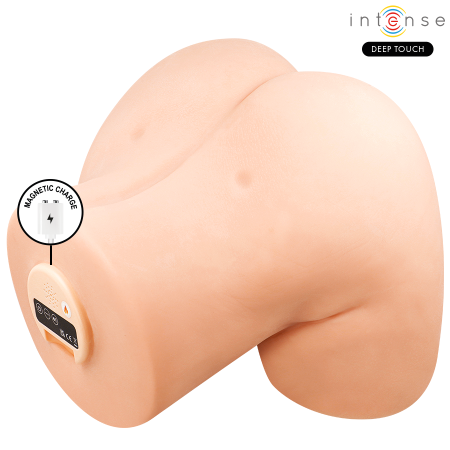 INTENS DJUP BERÖRING - JULIA VAGINAL MASTURBATOR MED SUG, VÄRME, VIBRATION OCH RÖSTEFFEKTER MED FJÄRRKONTROLL 9 KG