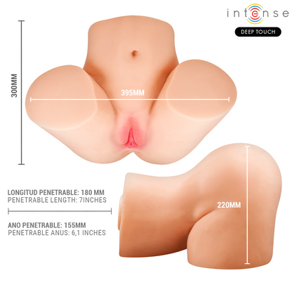 INTENS DJUP BERÖRING - JULIA VAGINAL MASTURBATOR MED SUG, VÄRME, VIBRATION OCH RÖSTEFFEKTER MED FJÄRRKONTROLL 9 KG