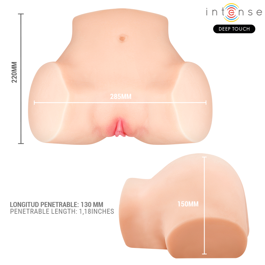 INTENSIV DJUP BERÖRING - NICOLE VAGINALMASTURBATOR MED SUGFUNKTION, VÄRME, VIBRATION OCH RÖSTEFFEKTER MED FJÄRRKONTROLL 5,3 KG