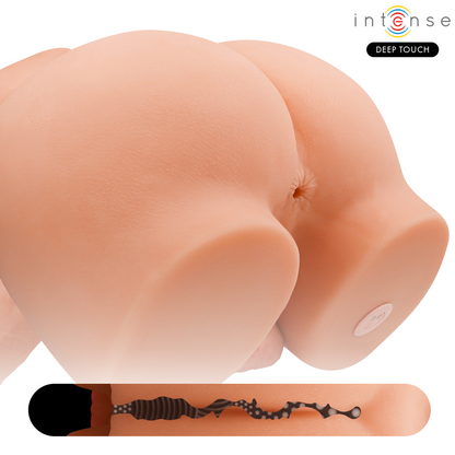 INTENS DJUP STIMULANS - RICHIETORSO MED ANALÖPPNING OCH REALISTISK DILDO MED SKJUTFUNKTION OCH VIBRATION FJÄRRKONTROLL 4,7 KG