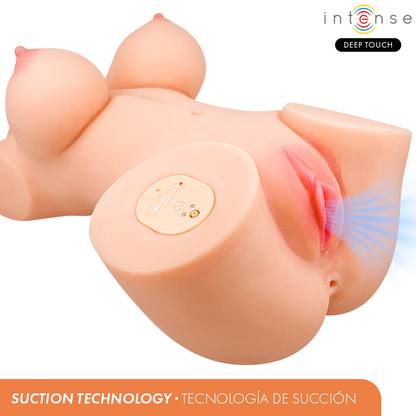 INTENSIV DJUP BERÖRING - VERO TORSO VAGINA MED SUG, VÄRME, VIBRATION OCH RÖSTEFFEKTER L 5.5 KG