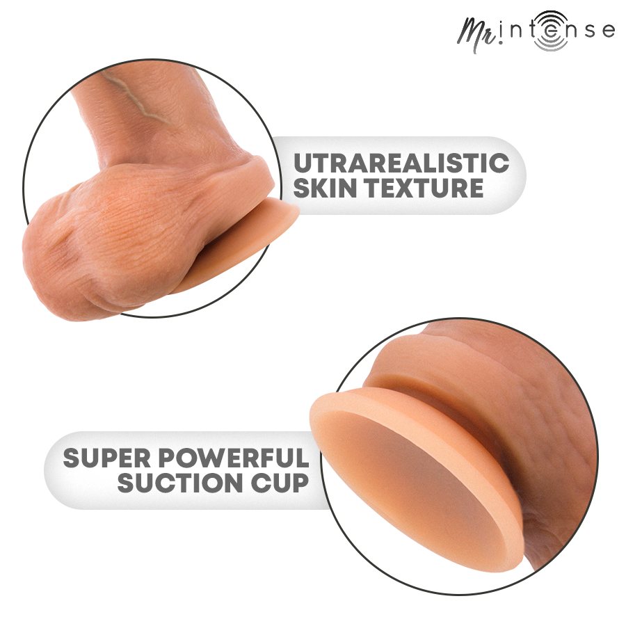MR INTENSE - BRUCE S SILIKONDILDO MED TESTIKLAR 17,8 CM -Ø- 4 CM