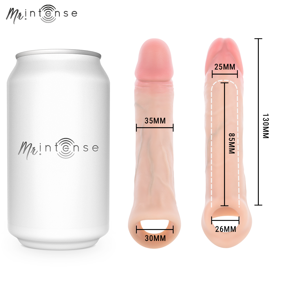 MR INTENSE - SIMON S SILIKON PENISFÖRLÄNGARE 13 CM -Ø- 4 CM
