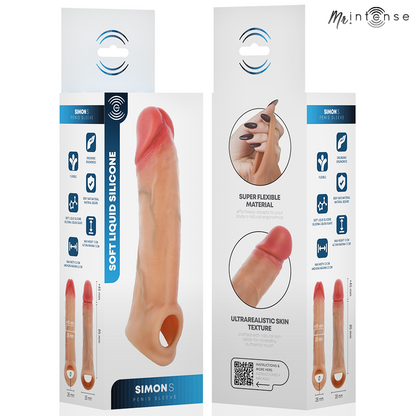 MR INTENSE - SIMON S SILIKON PENISFÖRLÄNGARE 13 CM -Ø- 4 CM