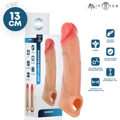 MR INTENSE - SIMON S SILIKON PENISFÖRLÄNGARE 13 CM -Ø- 4 CM