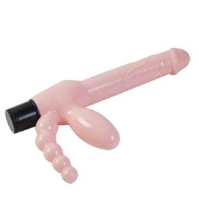 BAILE - TPR REPLÖS SELE MED VIBRATION OCH ANAL STIMULERING 25,4 CM