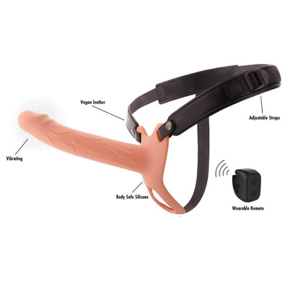 HIDDEN DESIRE - INFERNO VIBRERANDE PENISHYLSKÖLJE STRAP-ON 20 CM