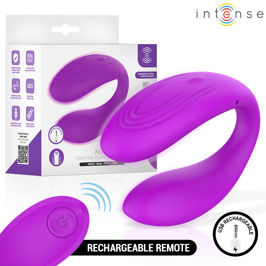 INTENSE - NORA VIBRERANDE KLÄMSTIMULATOR LILA