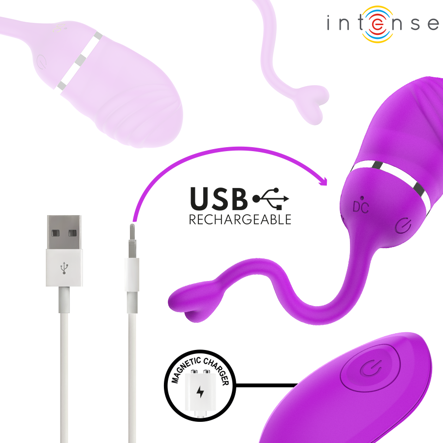 INTENSE – SOOKIE FJÄRRSTYRT VIBRERANDE ÄGG LILA