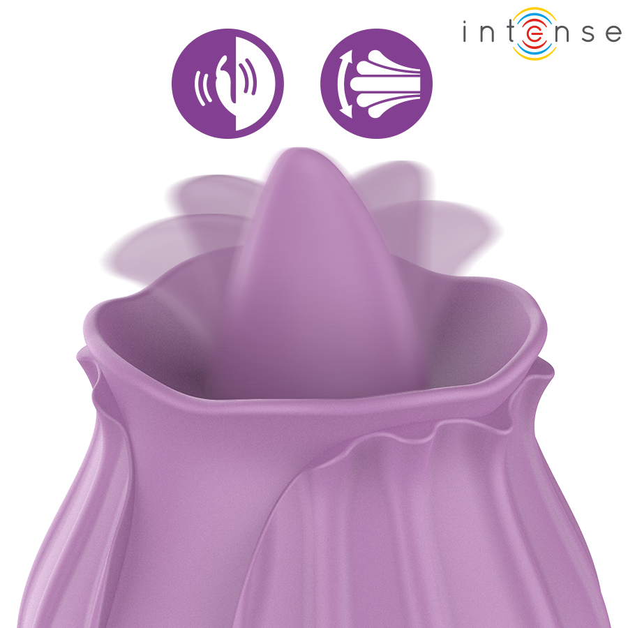 INTENS – AZALEABLOMMA KLITORISSTIMULERANDE 10 VIBRATIONER LILA
