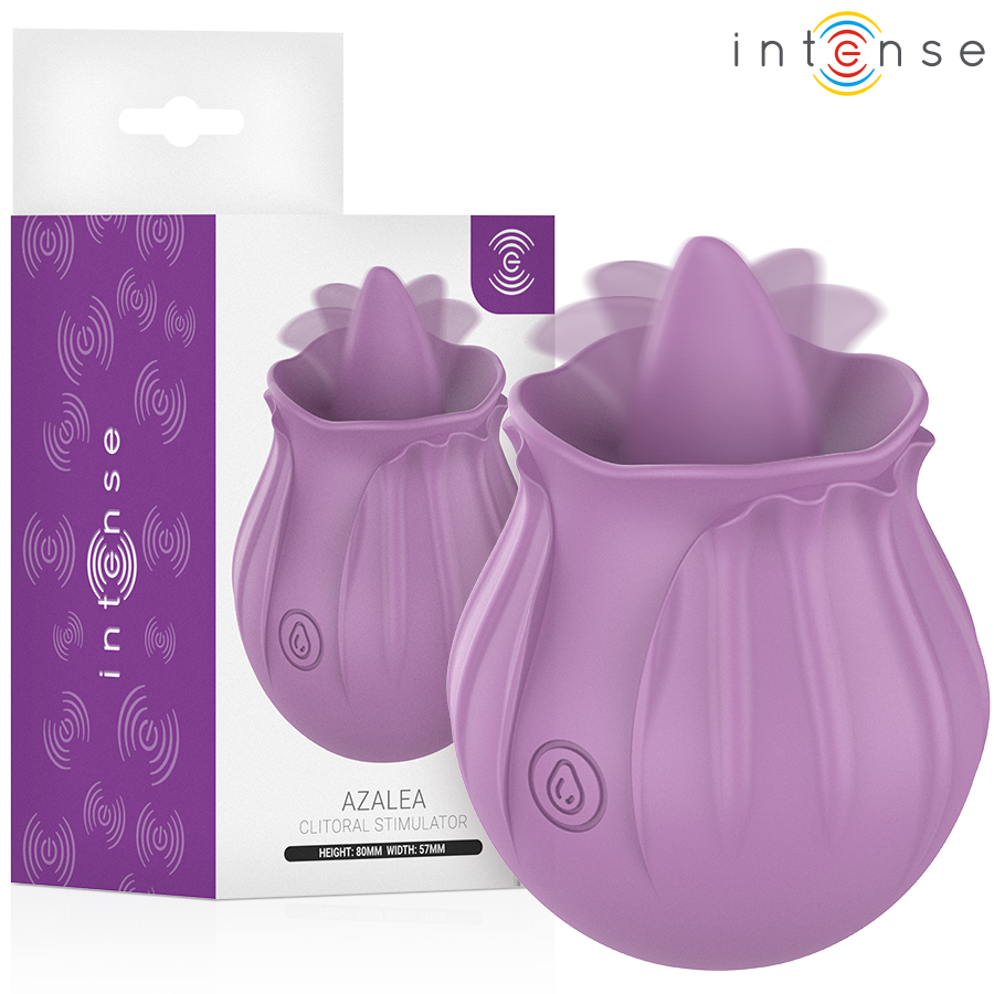 INTENS – AZALEABLOMMA KLITORISSTIMULERANDE 10 VIBRATIONER LILA