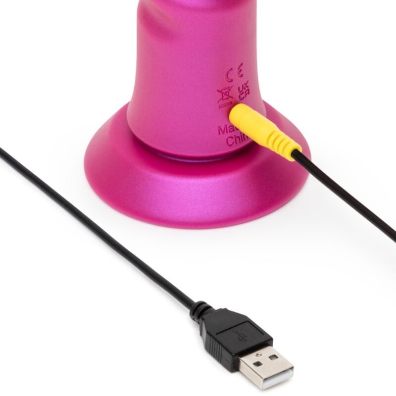 ROMP - VIBRATOR MED ROSA SUGKOPP SOM VICKAR UPP OCH NER