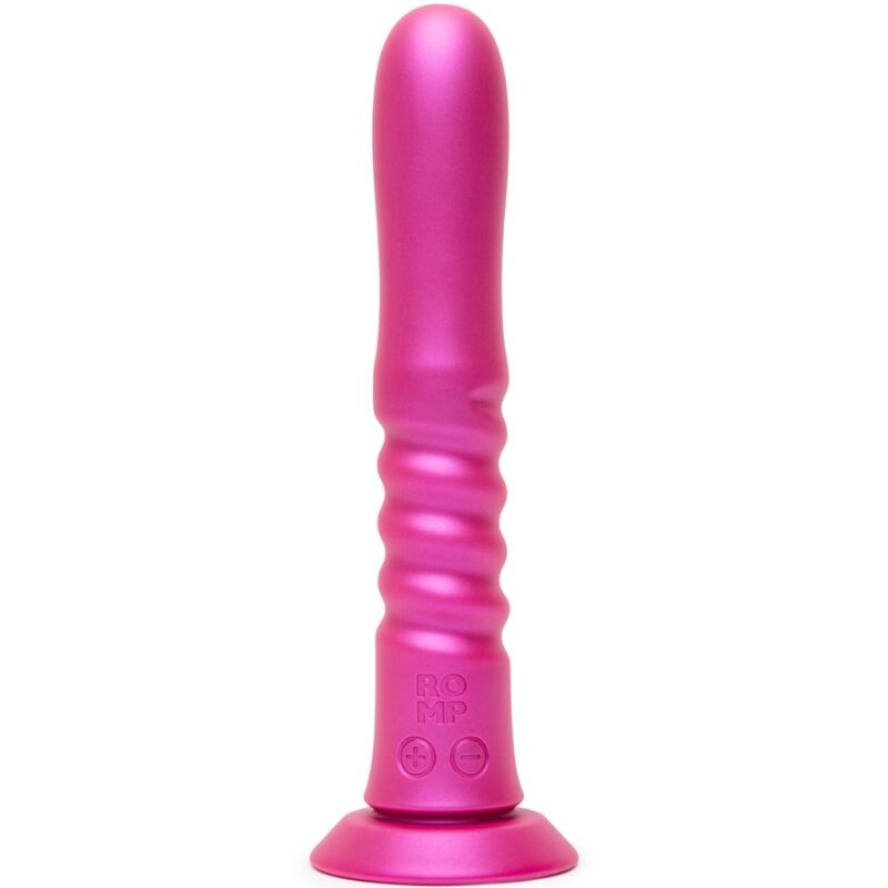 ROMP - VIBRATOR MED ROSA SUGKOPP SOM VICKAR UPP OCH NER