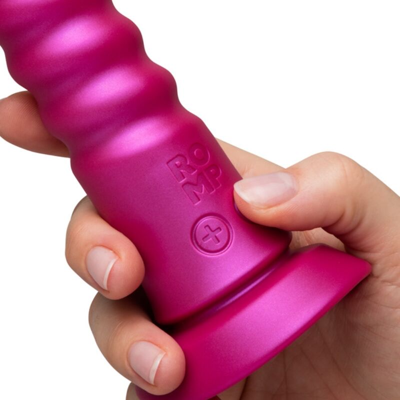 ROMP - VIBRATOR MED ROSA SUGKOPP SOM VICKAR UPP OCH NER