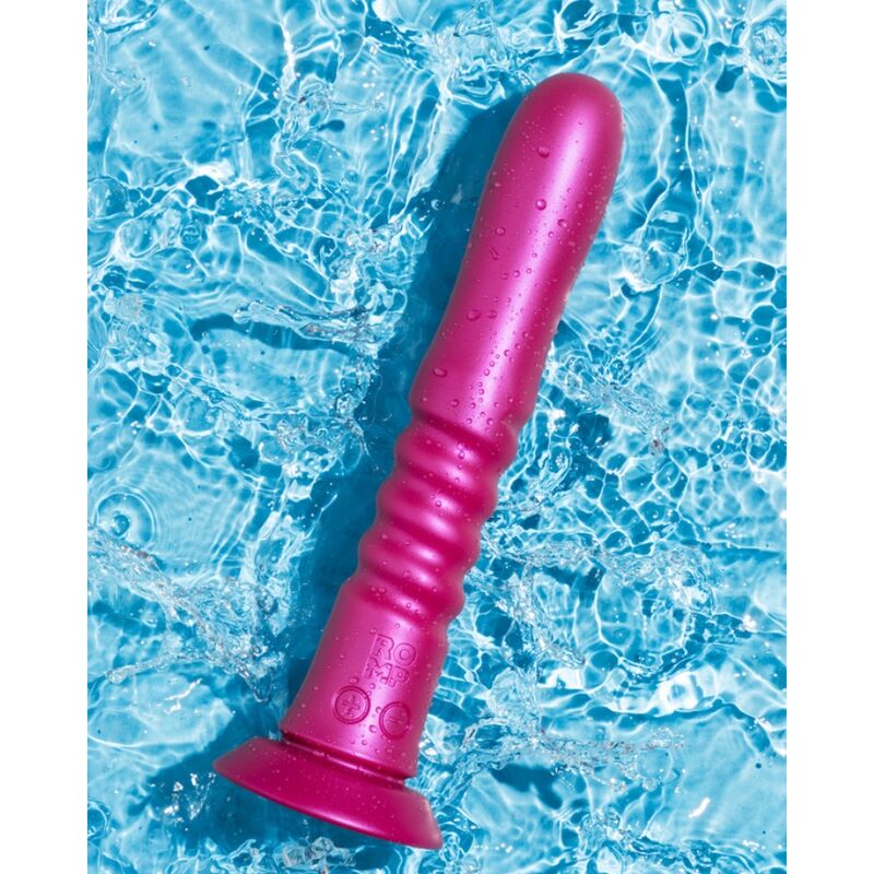 ROMP - VIBRATOR MED ROSA SUGKOPP SOM VICKAR UPP OCH NER