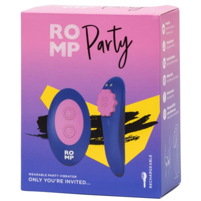 ROMP - PARTY MAGNETISK VIBRERANDE SILIKONTROSA MED FJÄRRKONTROLL