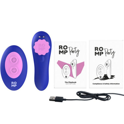ROMP - PARTY MAGNETISK VIBRERANDE SILIKONTROSA MED FJÄRRKONTROLL