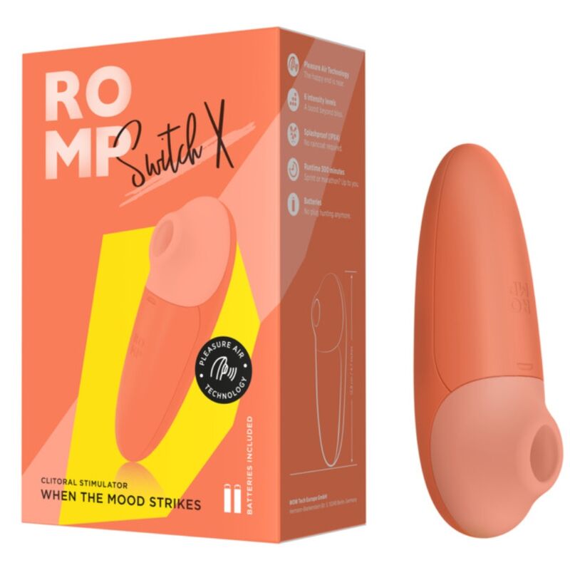 ROMP - SWITCH X KLITORISSTIMULATOR 6 NIVÅER ORANGE
