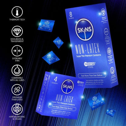 SKINS - LATEXFRIA KONDOMER, 4-PACK