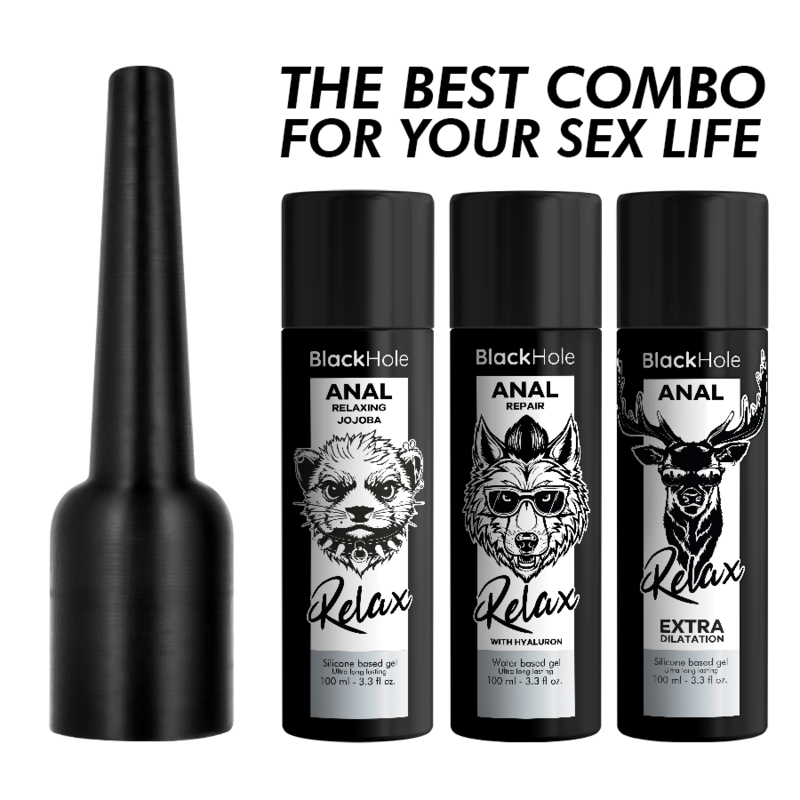 BLACK HOLE - ANALGLIDMEDELAPPLIKATOR L STORLEK 100 ML