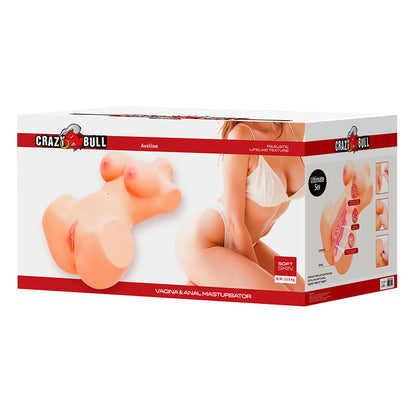 CRAZY BULL - ANNIE XXL VAGINAL OCH ANAL MASTURBATOR MED BRÖST FLESH