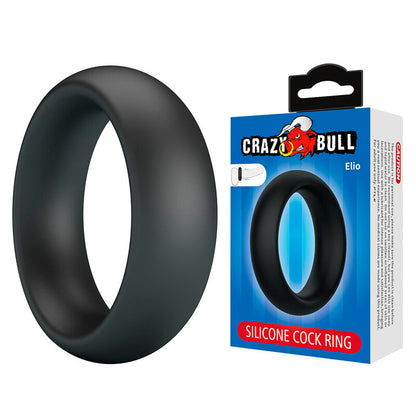 CRAZY BULL - ELIO SILICONE PENISRING SVART
