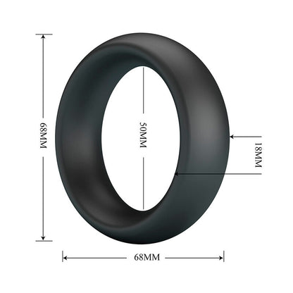 CRAZY BULL - ELIO SILICONE PENISRING SVART