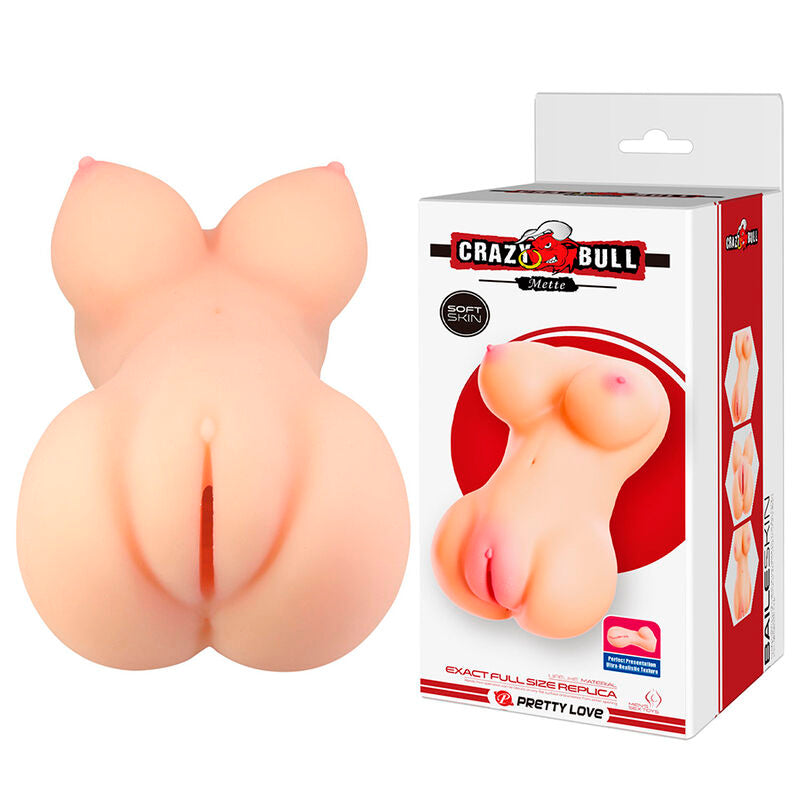 CRAZY BULL - METTE REALISTISK ASS- OCH VAGINA-MASTURBATOR FLESH