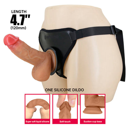 PRETTY LOVE - UNIVERSELL STRAP-ON-SELE MED REALISTISK DILDO
