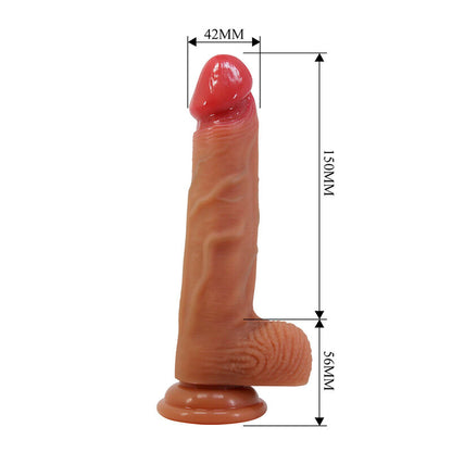 PRETTY LOVE - YETI STRAP-ON-SELE MED SUGPROPS-DILDO, KÖTTSFÄRGAD