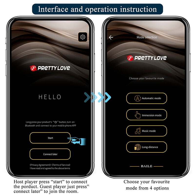 PRETTY LOVE - BUTTERFLY APP-STYRD TROSVIBRATOR ROSA
