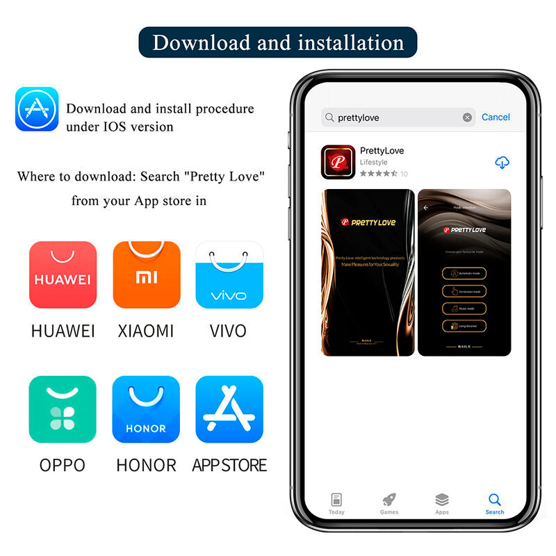 PRETTY LOVE - BUTTERFLY APP-STYRD TROSVIBRATOR ROSA