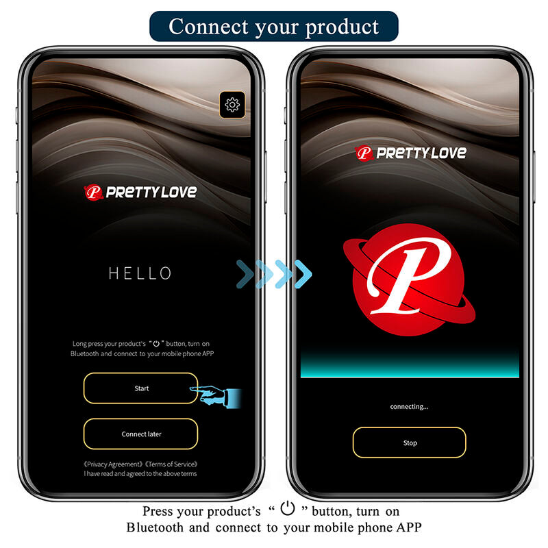 PRETTY LOVE - BUTTERFLY APP-STYRD TROSVIBRATOR ROSA