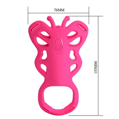 PRETTY LOVE - BUTTERFLY APP-STYRD TROSVIBRATOR ROSA