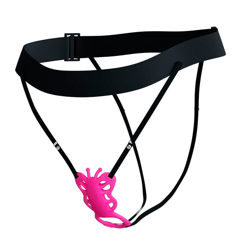 PRETTY LOVE - BUTTERFLY APP-STYRD TROSVIBRATOR ROSA