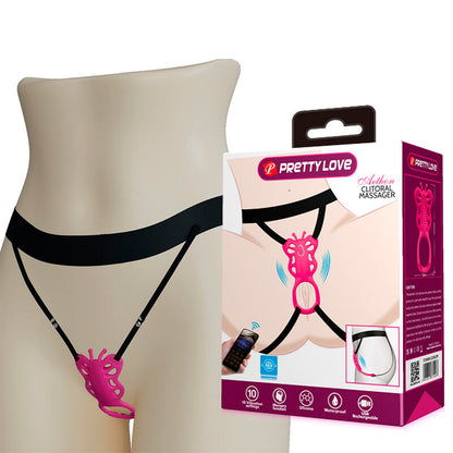 PRETTY LOVE - BUTTERFLY APP-STYRD TROSVIBRATOR ROSA