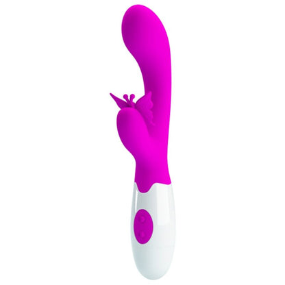 PRETTY LOVE - BUTTERFLY KISS KANINVIBRATOR MED 30 FUNKTIONER LILA
