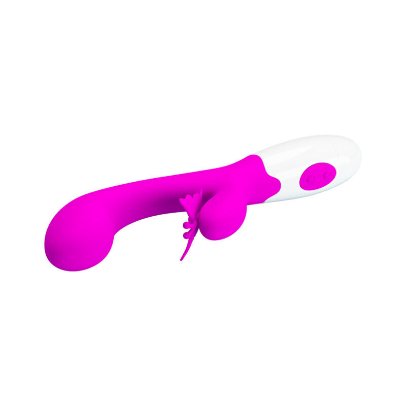 PRETTY LOVE - BUTTERFLY KISS KANINVIBRATOR MED 30 FUNKTIONER LILA