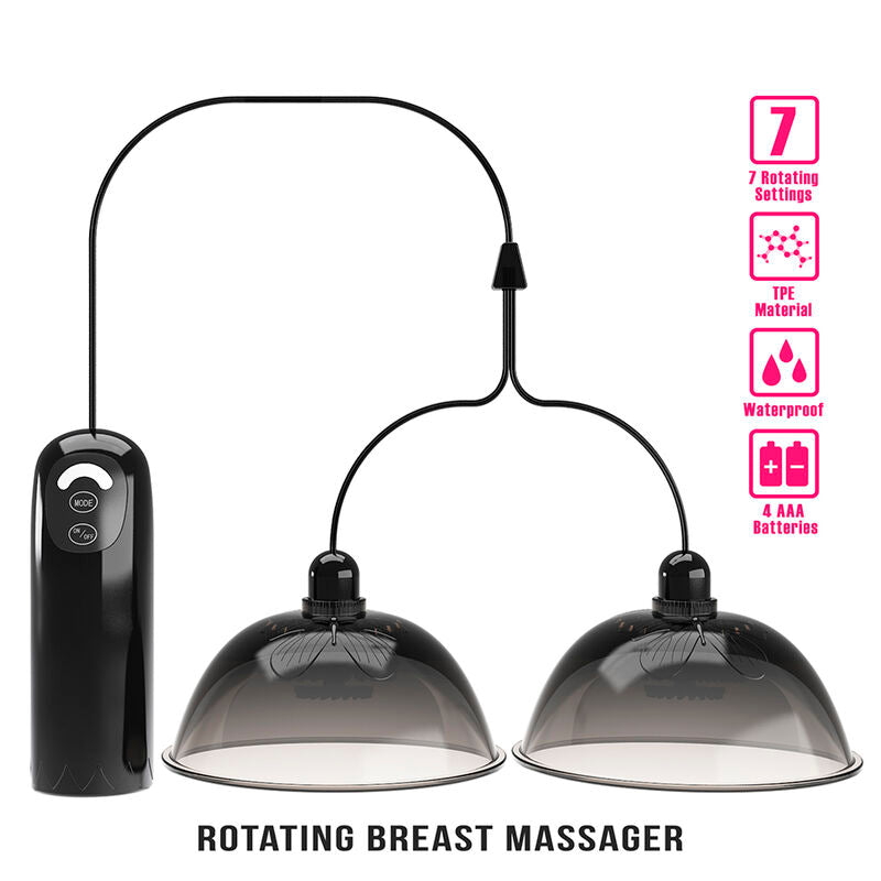 PRETTY LOVE – ROTERANDE NIPPELSTIMULATOR SVART