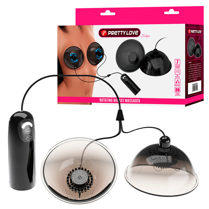 PRETTY LOVE – ROTERANDE NIPPELSTIMULATOR SVART