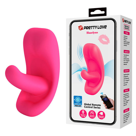 PRETTY LOVE - HAZELYNN 12-FUNKTIONS MASSAGEAPPARAT MED APPSTYRNING ROSA