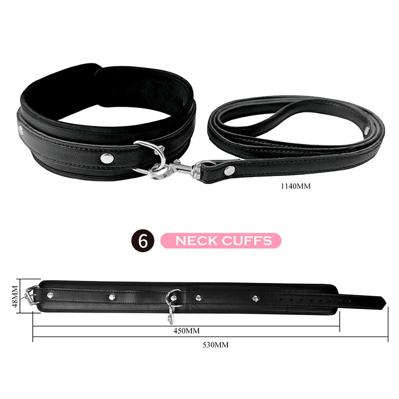 PRETTY LOVE - 8 DELARS BDSM-KIT SVART
