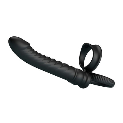 PRETTY LOVE - MERRITT ANALVIBRATOR MED RING OCH VIBRATION SVART