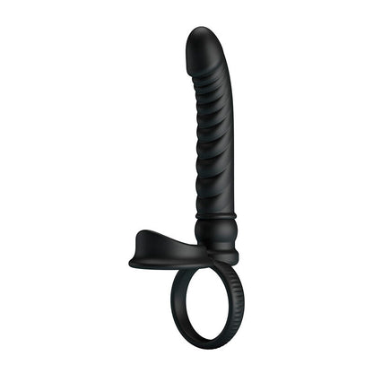 PRETTY LOVE - MERRITT ANALVIBRATOR MED RING OCH VIBRATION SVART