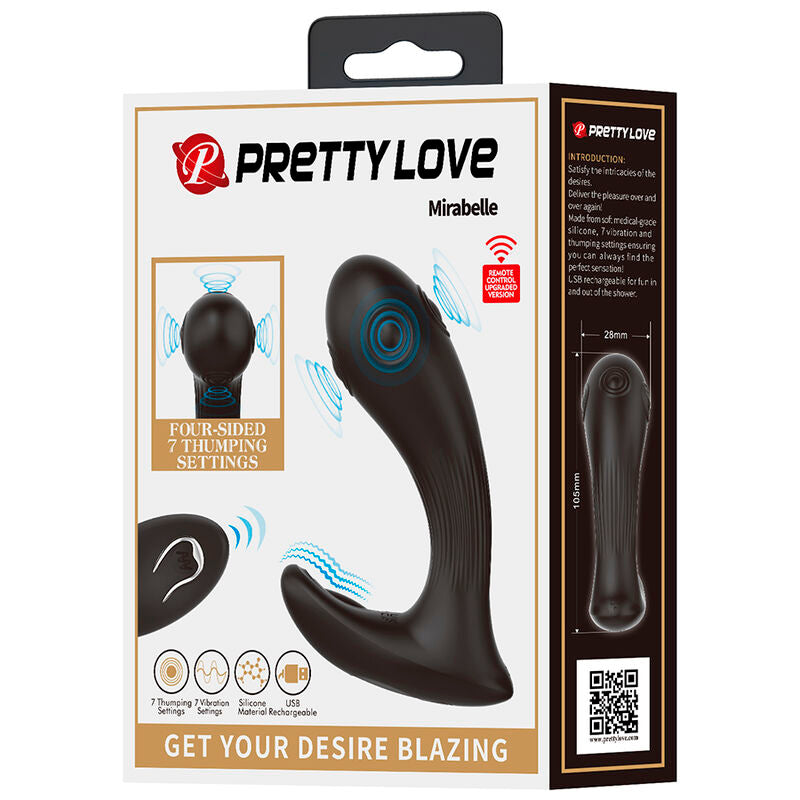 PRETTY LOVE - MIRABELLE PROSTATAVIBRATOR MED FJÄRRKONTROLL