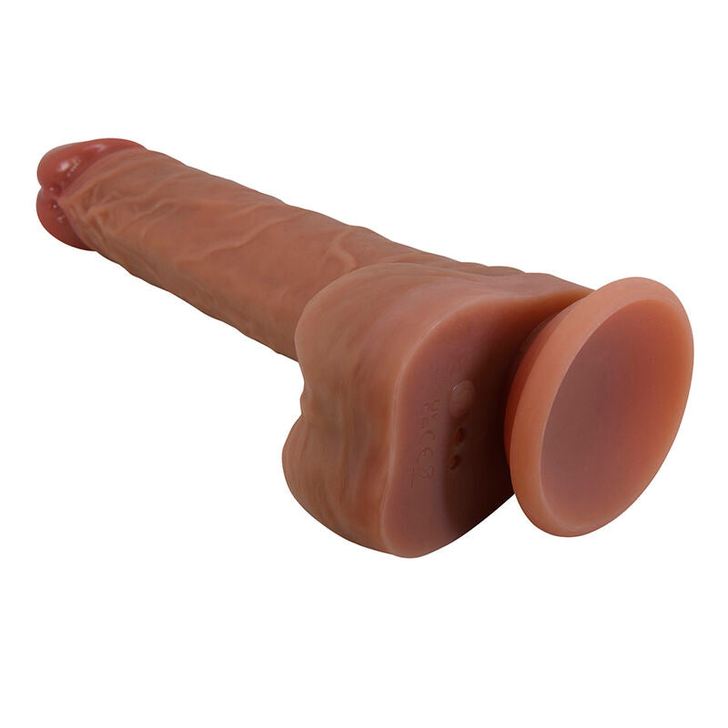 PRETTY LOVE - JONATHAN REALISTISK STÖTANDE VIBRATOR MED FJÄRRKONTROLL BRUN