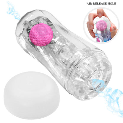 PRETTY LOVE - 360º TEXTURED MASTURBATION CUP CLEAR