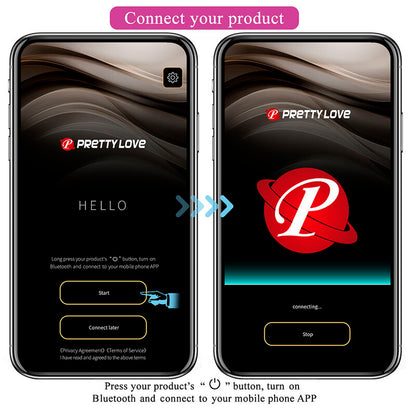 PRETTY LOVE - KLAY STÖTANDE ÄGGVIBRATOR APPSTYRD LILA