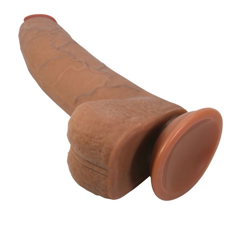 PRETTY LOVE - EVANDER FLEXIBEL REALISTISK DILDO MED SUGPROPP 23 CM -Ø- 4,9 CM